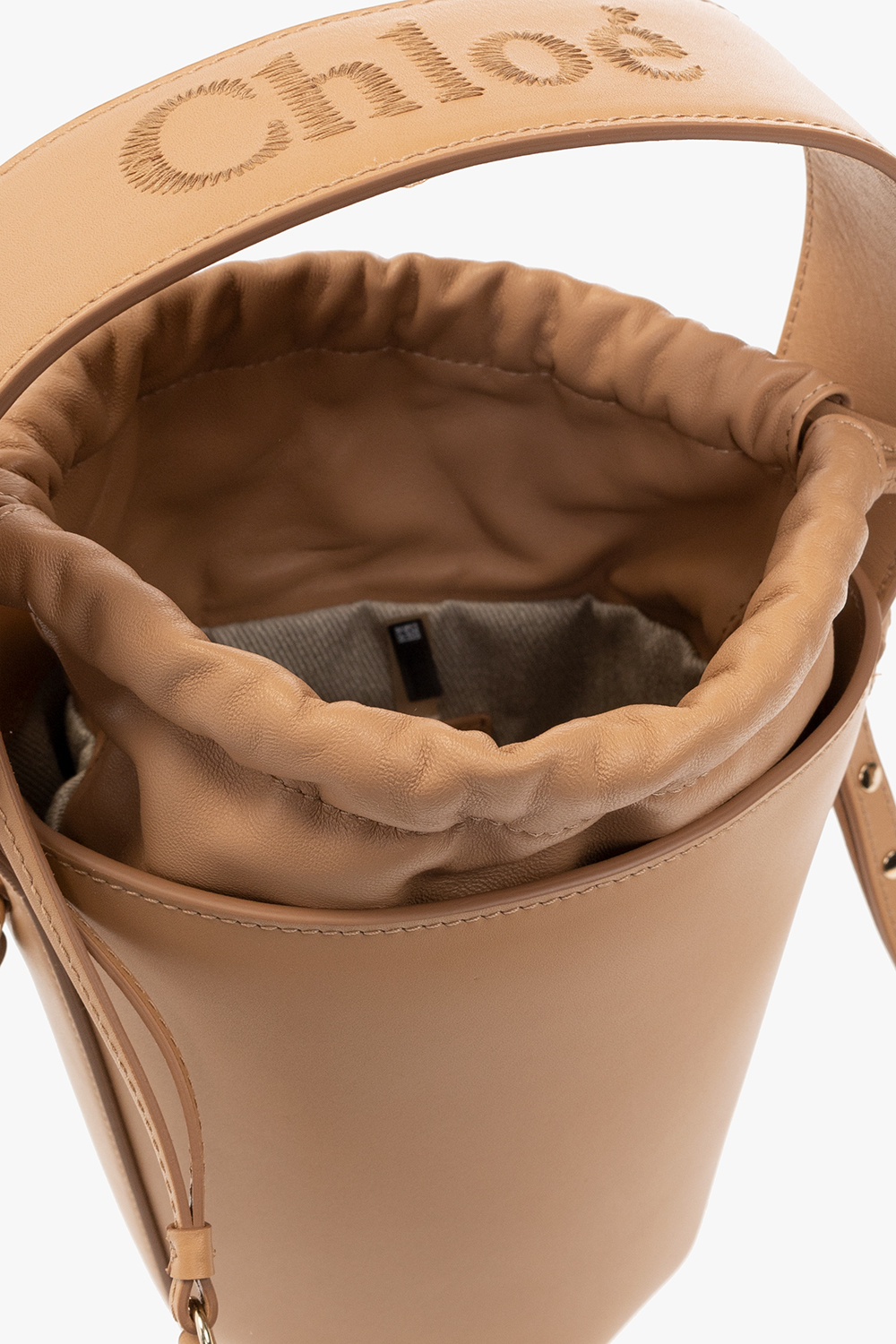 ハンドバッグ Chloe Sense Bucket Bag 2Way Beige Chloé CHLOÉ SENSE BUCKET BAG | REVERSIBLE